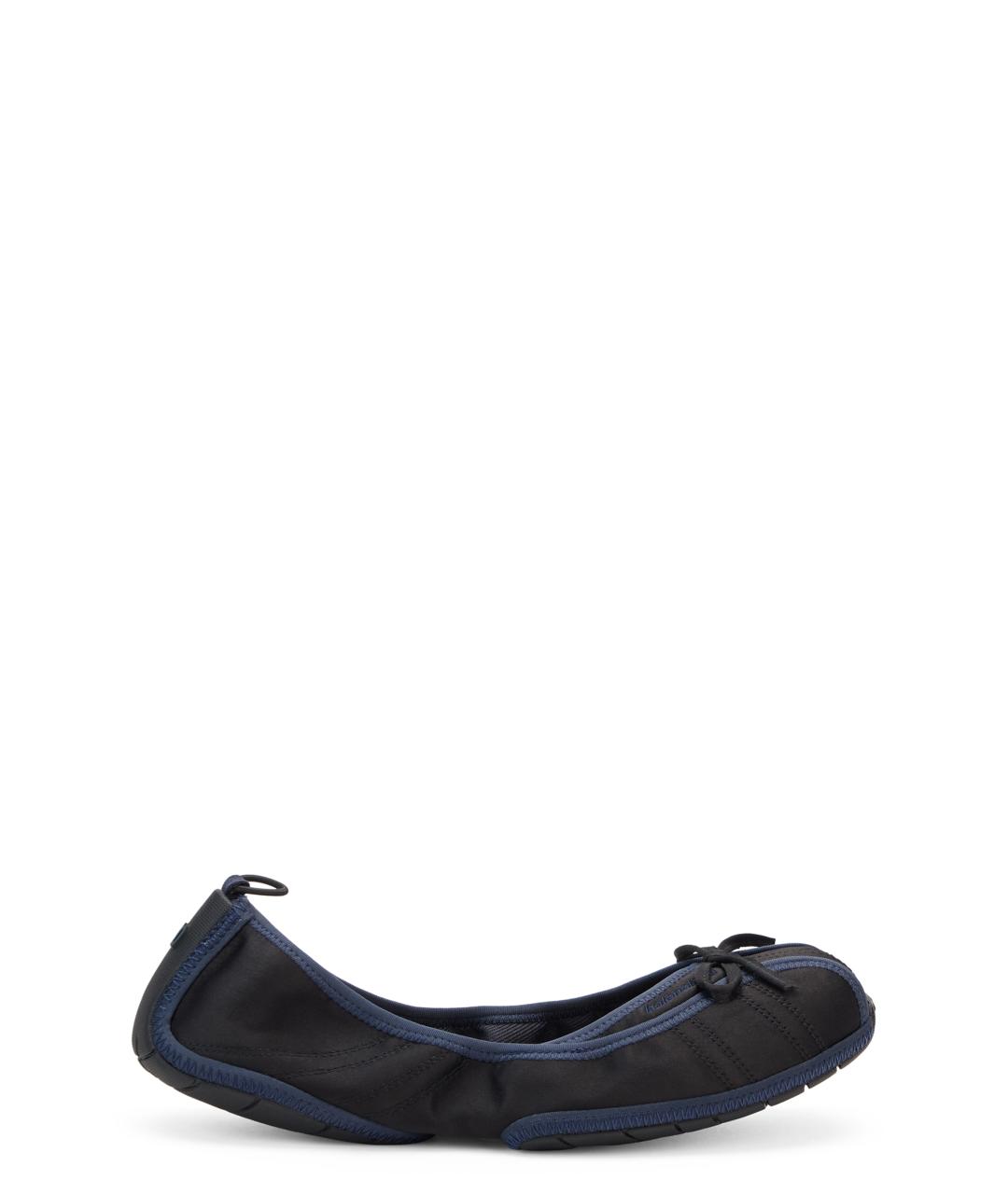 BALENCIAGA Черные текстильные балетки, фото 1