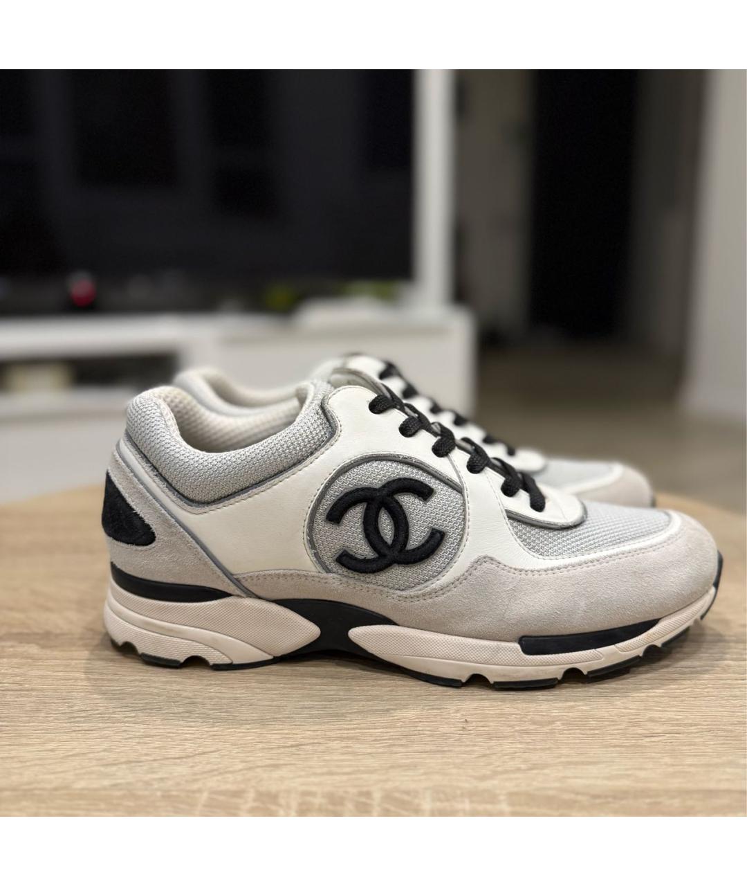 CHANEL Замшевые кроссовки, фото 8
