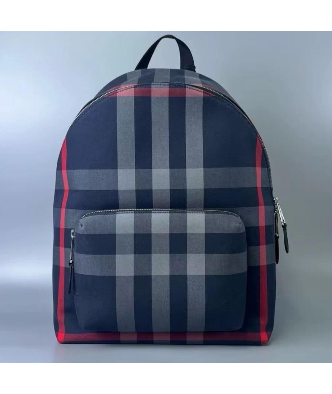 BURBERRY Темно-синий хлопковый рюкзак, фото 3