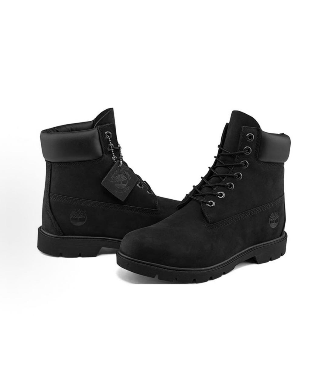 TIMBERLAND Черные нубуковые высокие ботинки, фото 3