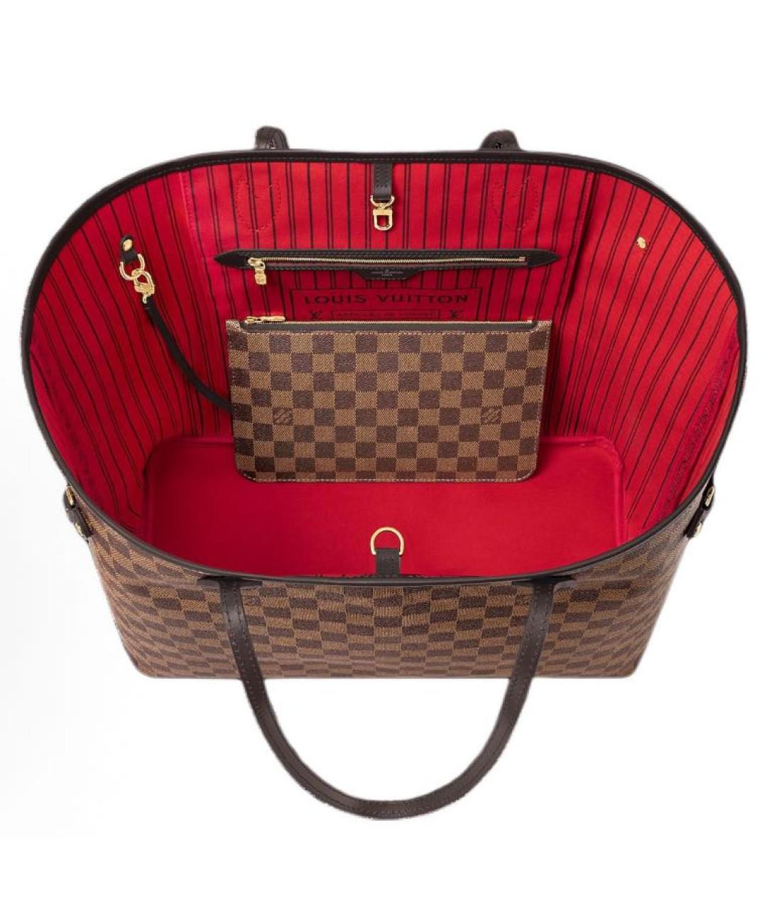 LOUIS VUITTON Коричневая сумка тоут из канвы, фото 2
