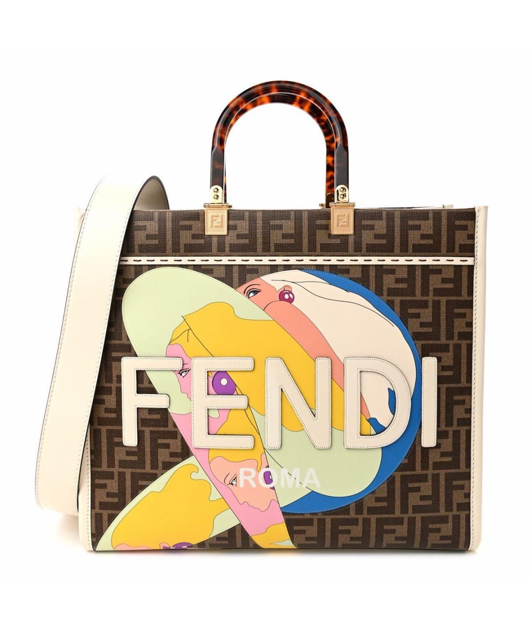 FENDI Мульти сумка тоут из канвы, фото 1