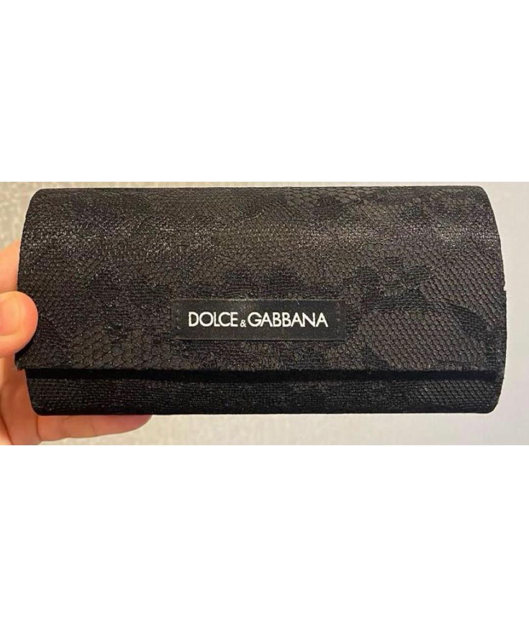 DOLCE&GABBANA Черные пластиковые солнцезащитные очки, фото 4