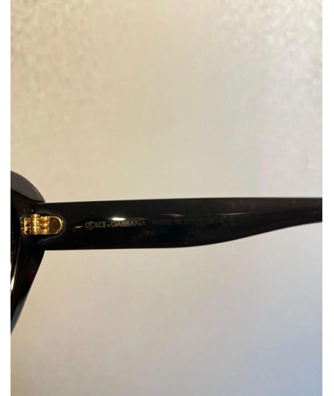 DOLCE&GABBANA Черные пластиковые солнцезащитные очки, фото 7