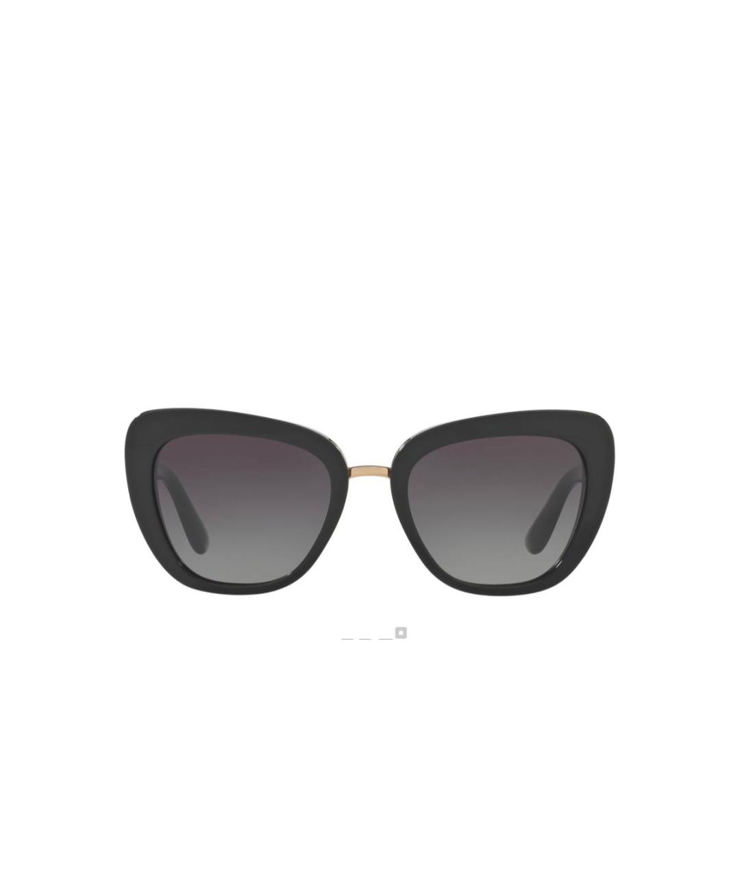 DOLCE&GABBANA Черные пластиковые солнцезащитные очки, фото 9
