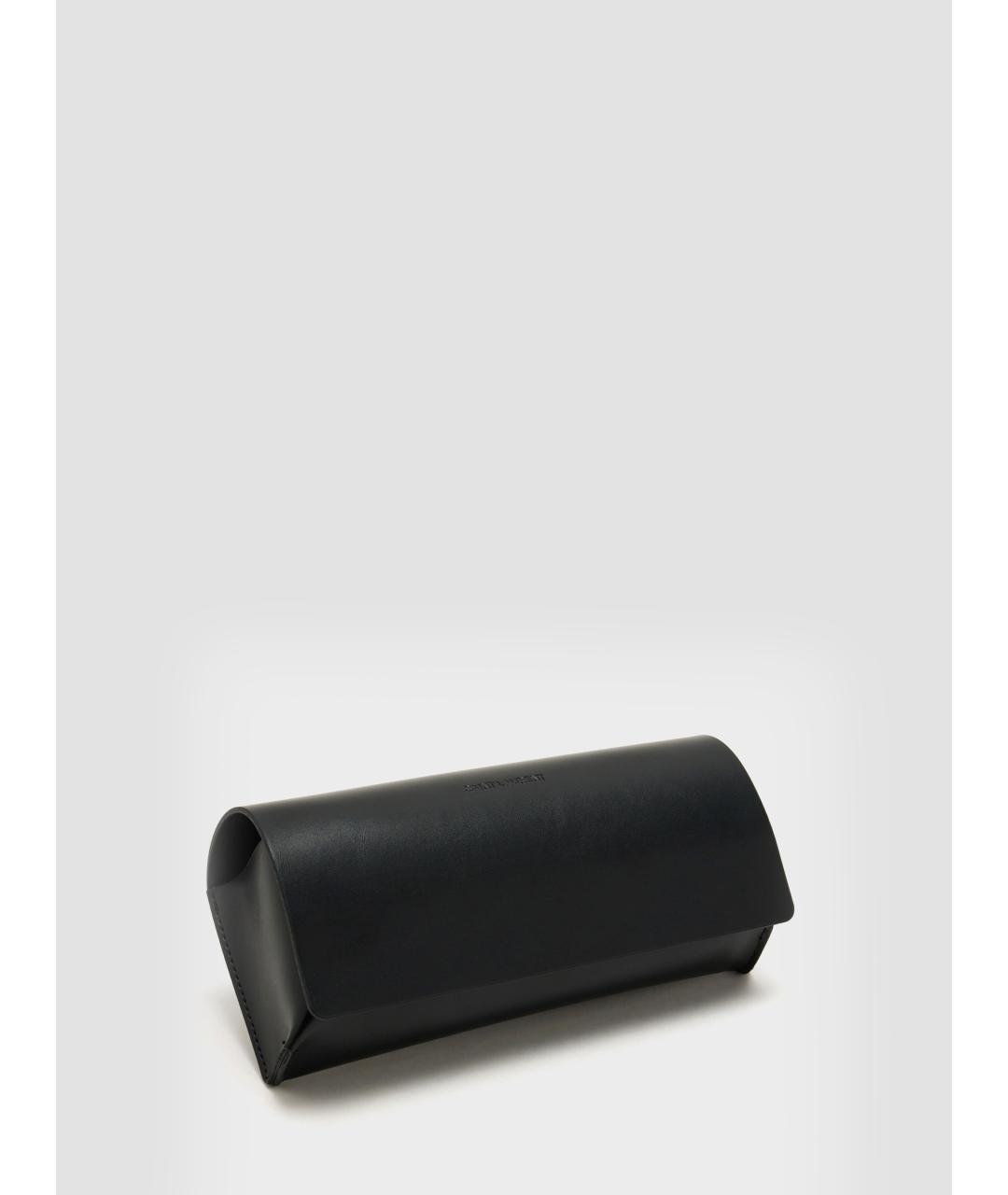 SAINT LAURENT Золотые металлические солнцезащитные очки, фото 4