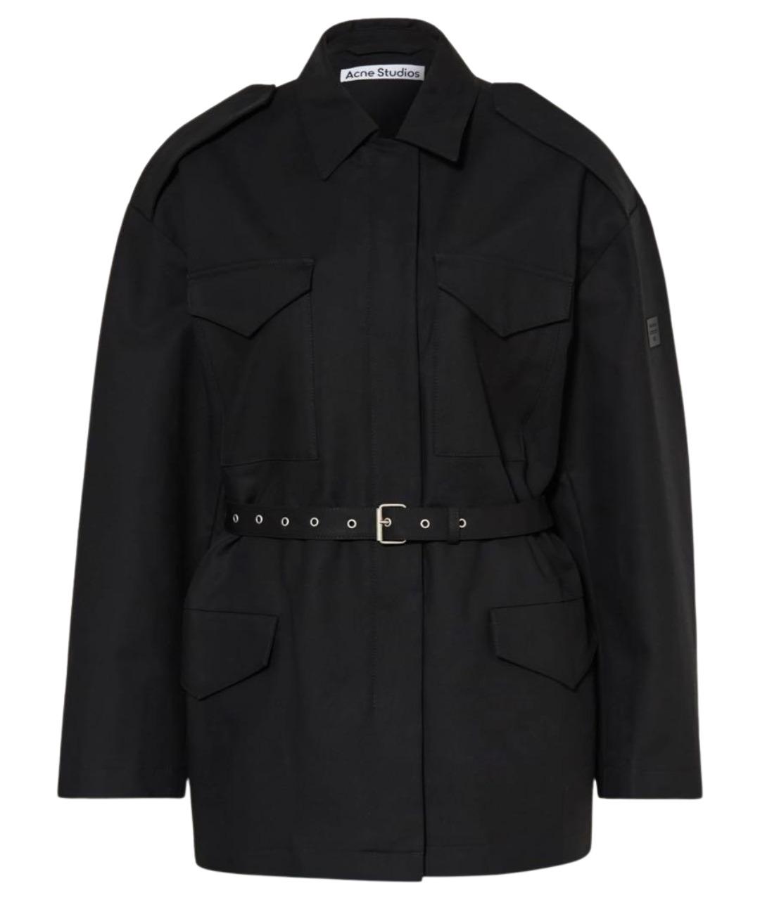 ACNE STUDIOS Черная хлопковая куртка, фото 1