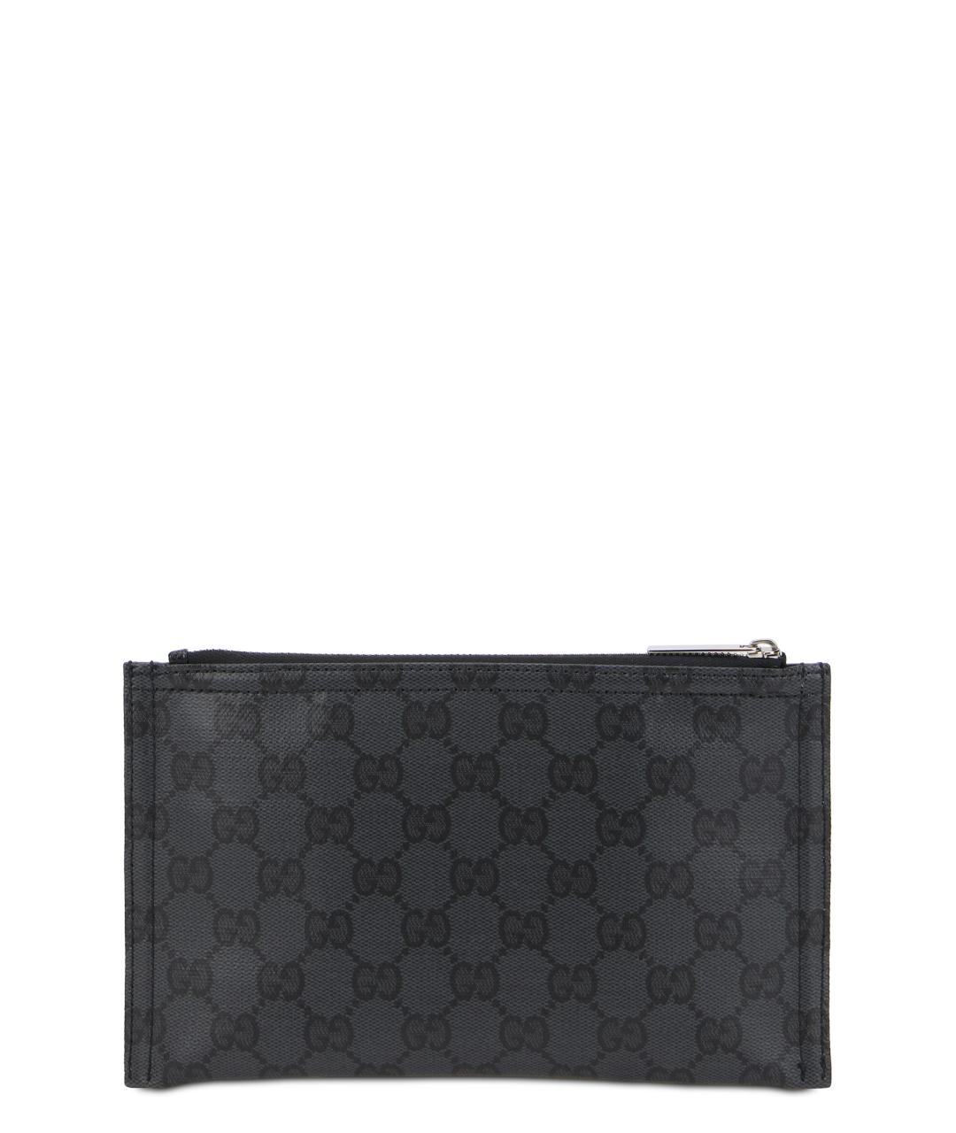 GUCCI Черная барсетка из канвы, фото 1