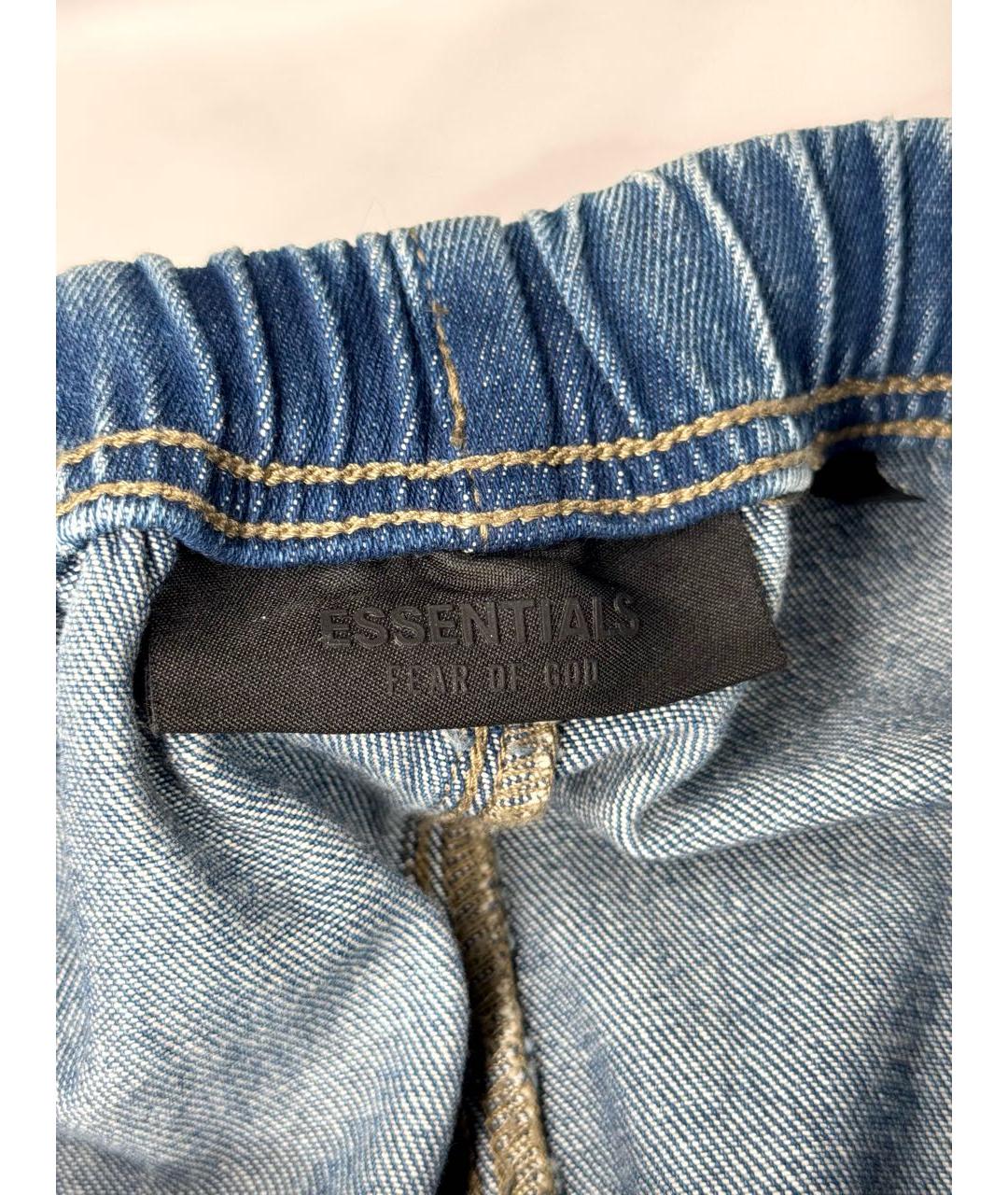 FEAR OF GOD ESSENTIALS Темно-синие хлопковые джинсы, фото 6
