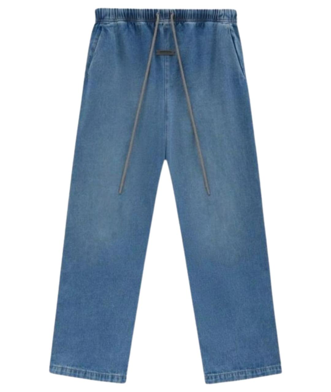 FEAR OF GOD ESSENTIALS Темно-синие хлопковые джинсы, фото 1