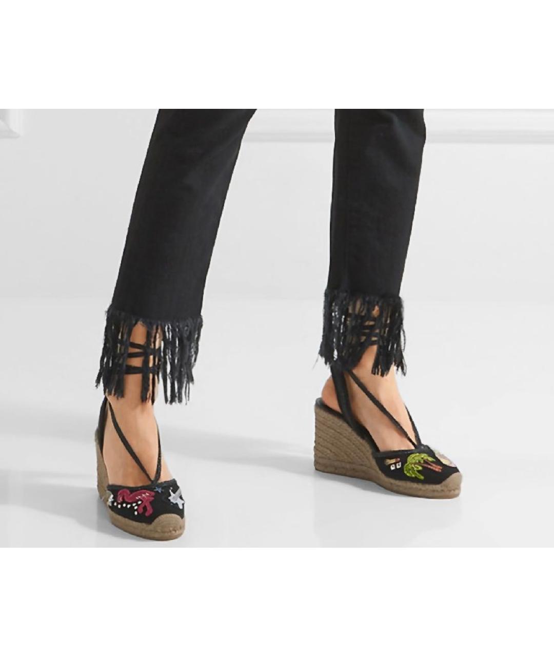 MARC JACOBS Черные текстильные эспадрильи, фото 4