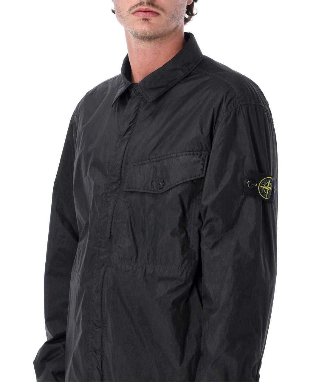 STONE ISLAND Черная полиамидовая куртка, фото 3