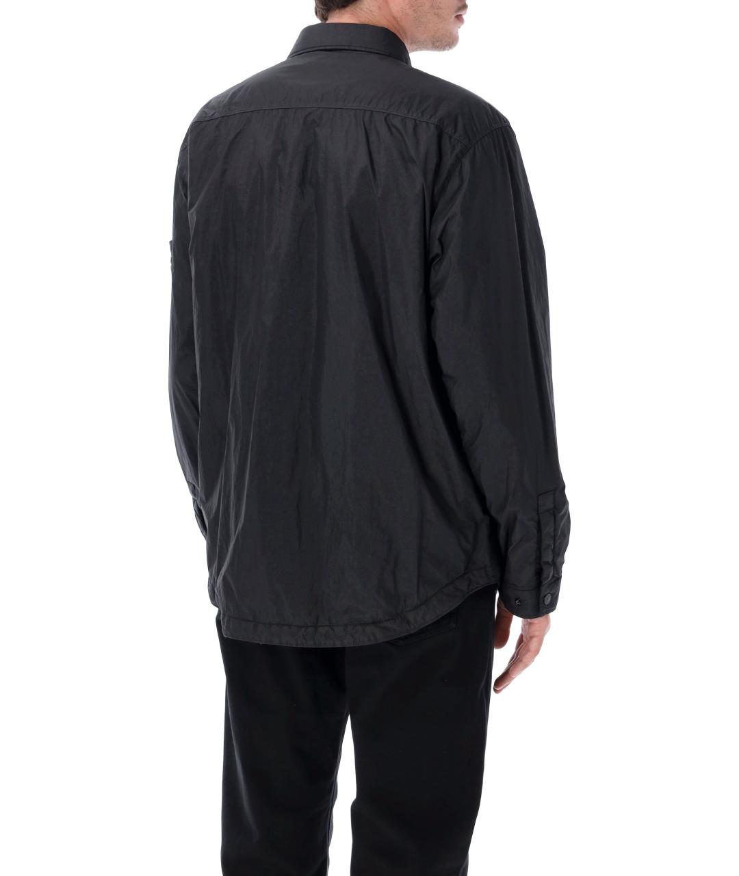 STONE ISLAND Черная полиамидовая куртка, фото 2