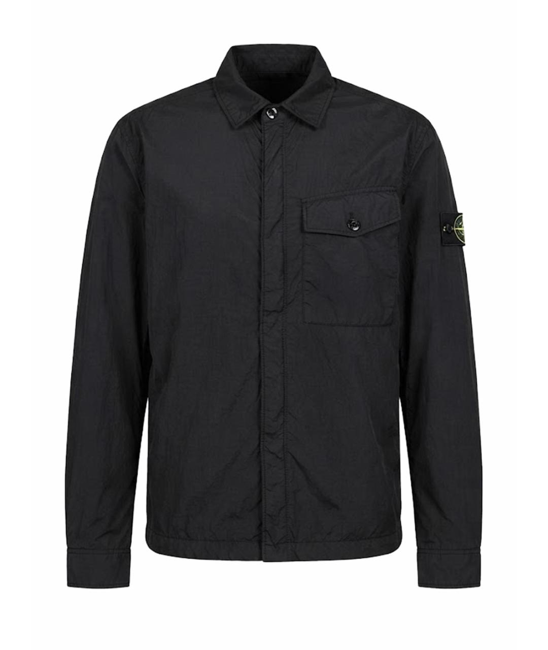 STONE ISLAND Черная полиамидовая куртка, фото 1