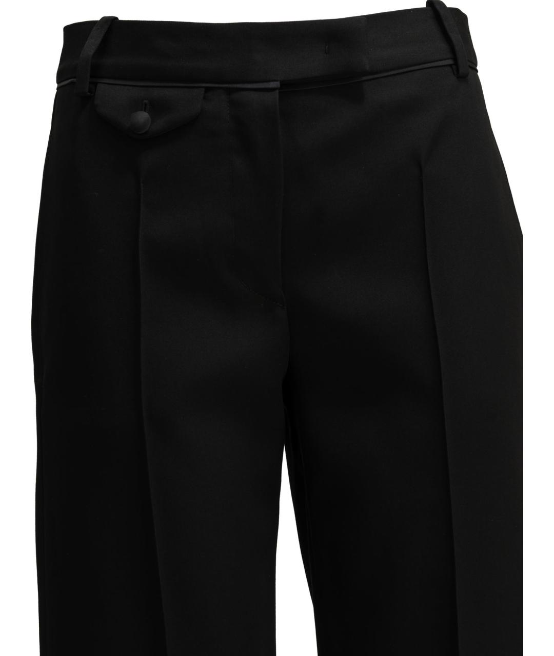 ISABEL MARANT Черные шерстяные прямые брюки, фото 3