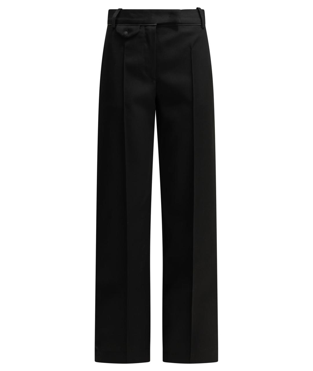 ISABEL MARANT Черные шерстяные прямые брюки, фото 1