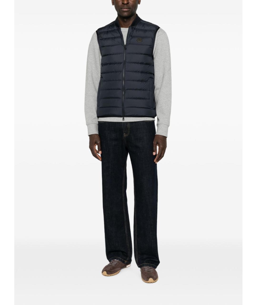 MONCLER Антрацитовая полиамидовая куртка, фото 5
