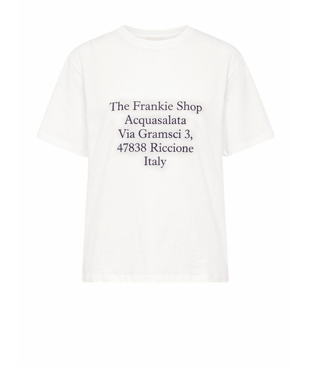 THE FRANKIE SHOP Белая хлопковая футболка, фото 5