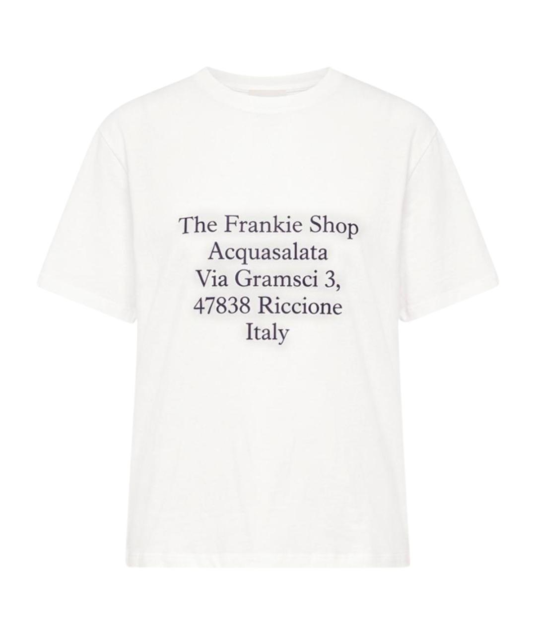 THE FRANKIE SHOP Белая хлопковая футболка, фото 1