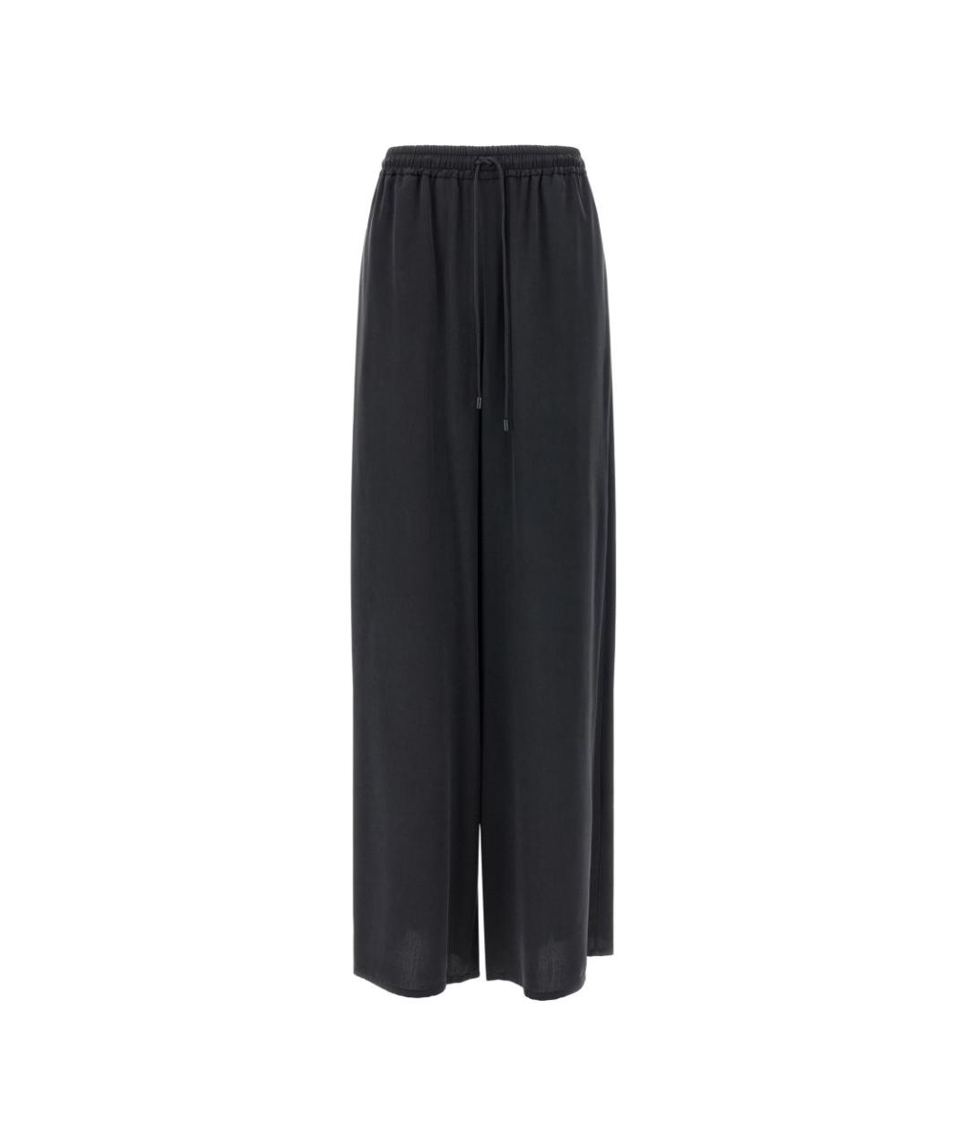 MAX MARA Синие шерстяные брюки широкие, фото 1