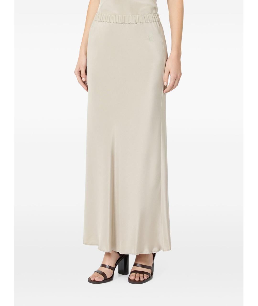 MAX MARA Бежевая юбка макси, фото 2