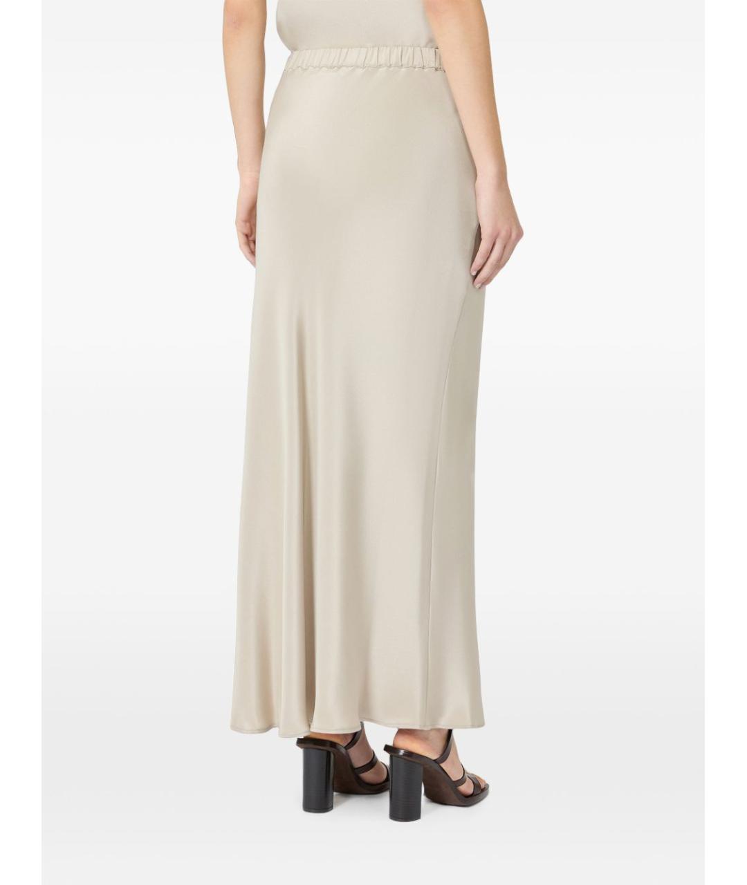 MAX MARA Бежевая юбка макси, фото 3