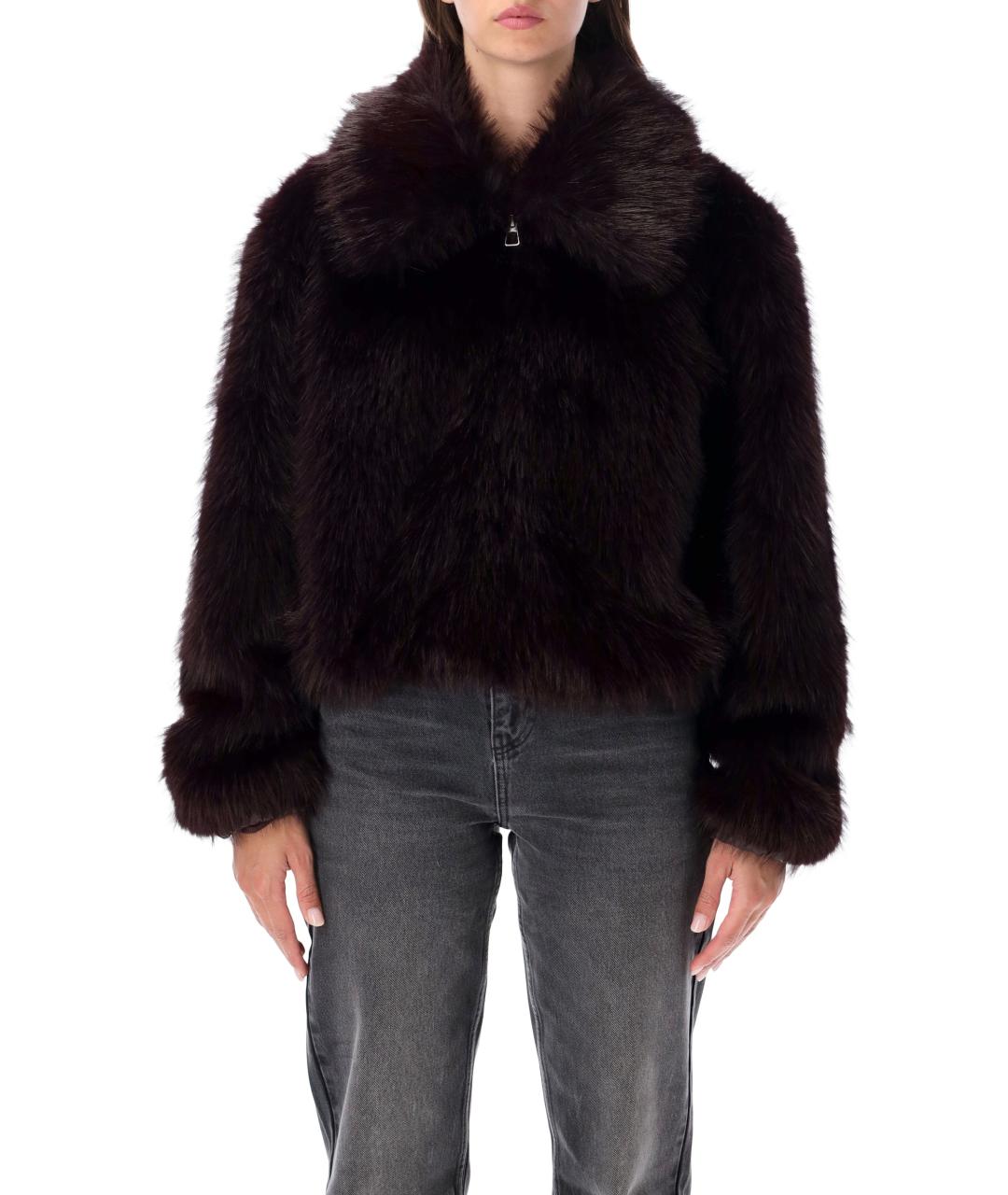 THE FRANKIE SHOP Фиолетовая полиэстеровая куртка, фото 4