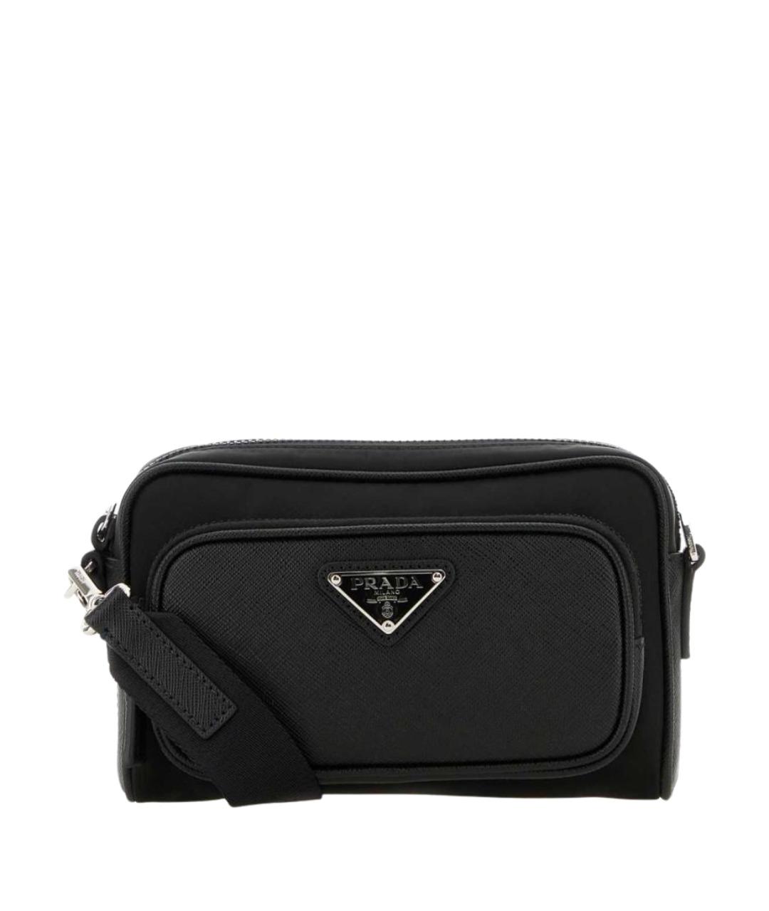 PRADA Черная синтетическая сумка на плечо, фото 1