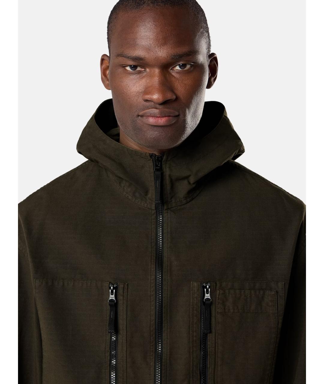 STONE ISLAND Серая хлопковая куртка, фото 4