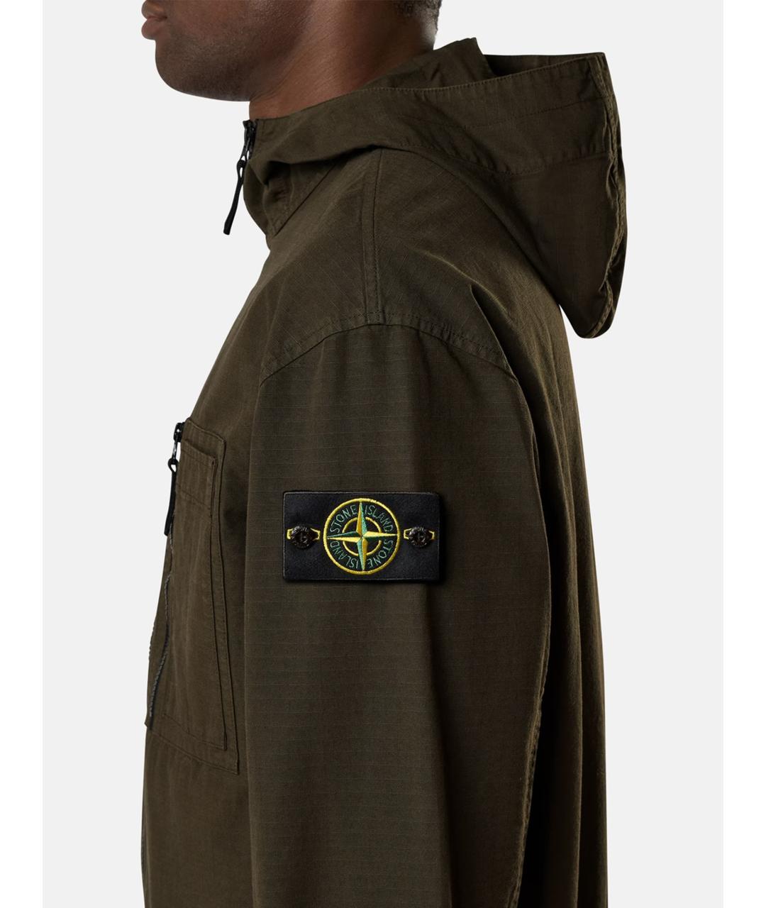 STONE ISLAND Серая хлопковая куртка, фото 3