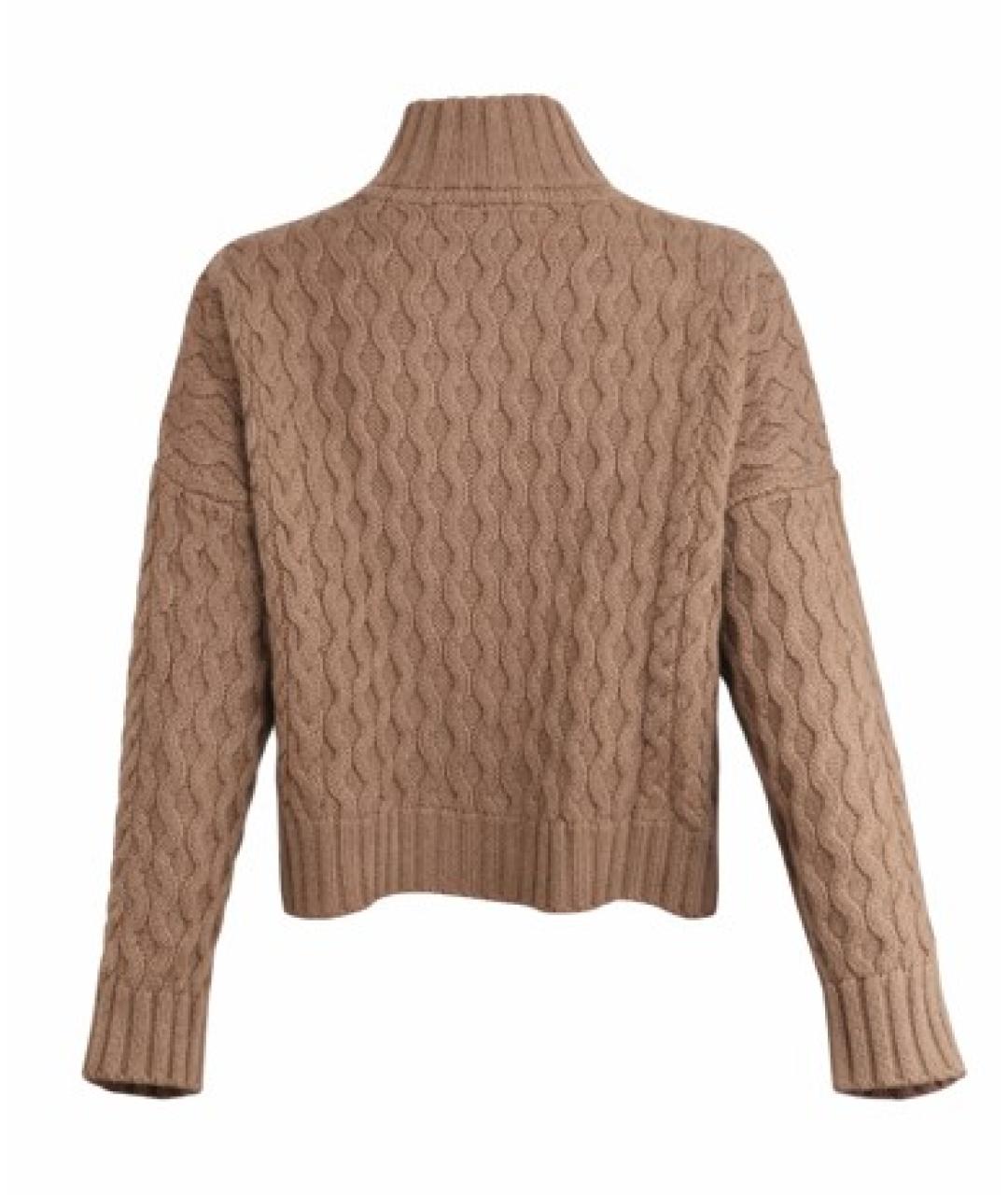 WEEKEND MAX MARA Бежевый шерстяной джемпер / свитер, фото 1