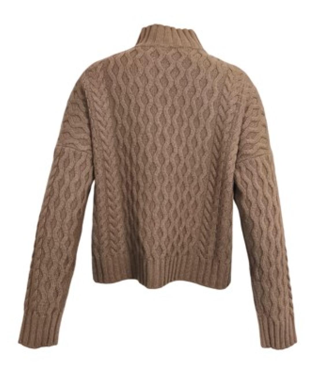 WEEKEND MAX MARA Бежевый шерстяной джемпер / свитер, фото 2