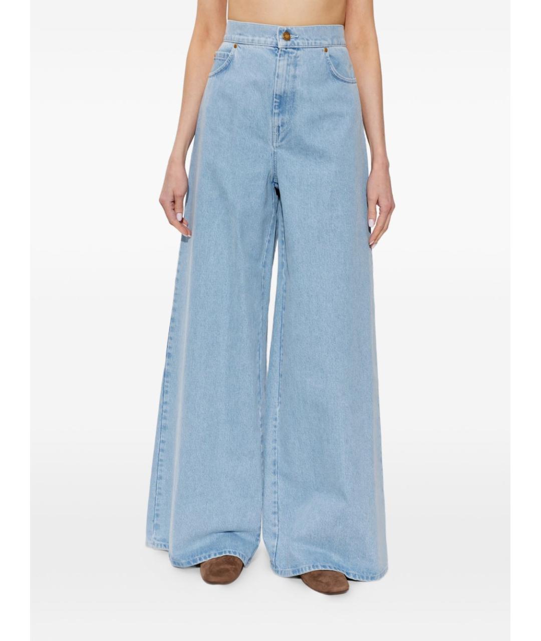 MAX MARA Голубые джинсы клеш, фото 5