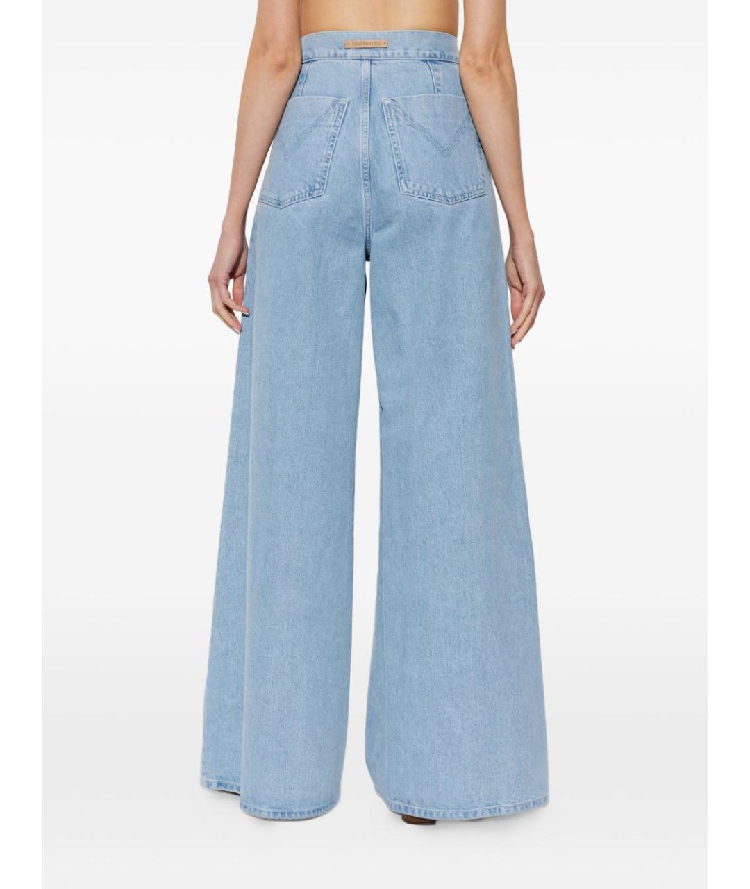 MAX MARA Голубые джинсы клеш, фото 4