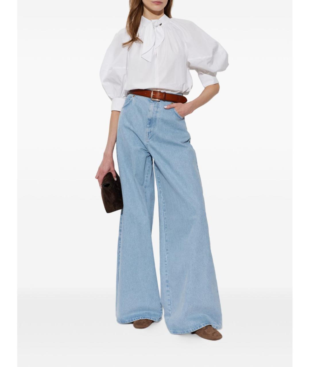 MAX MARA Голубые джинсы клеш, фото 2