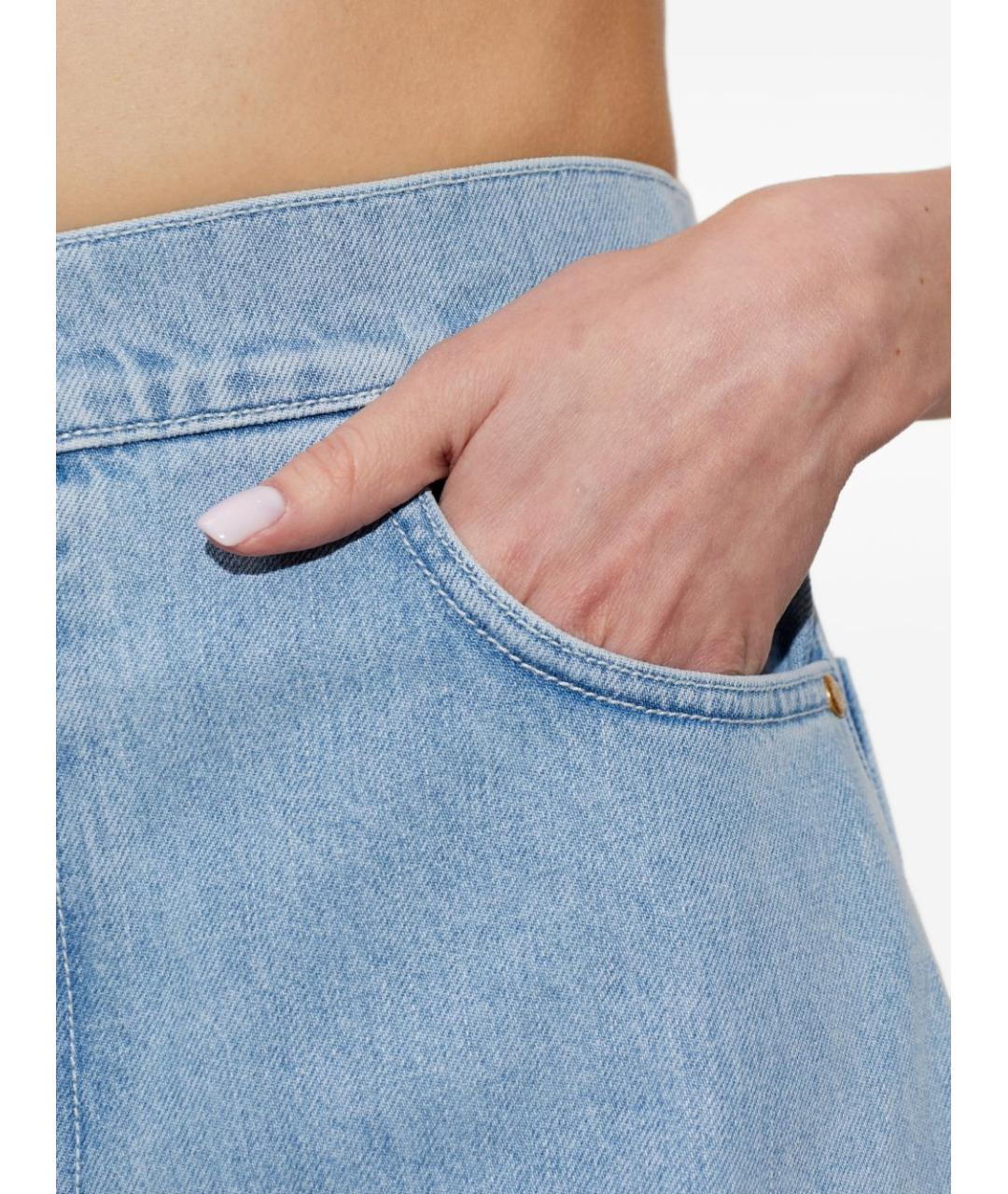 MAX MARA Голубые джинсы клеш, фото 3