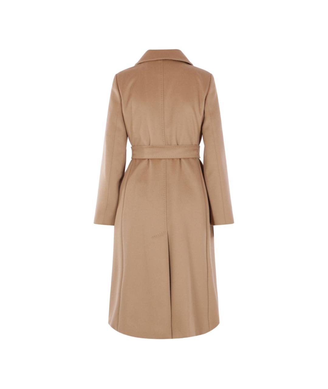 MAX MARA STUDIO Бежевое шерстяное пальто, фото 3
