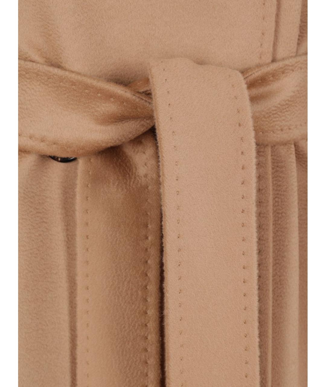 MAX MARA STUDIO Бежевое шерстяное пальто, фото 2