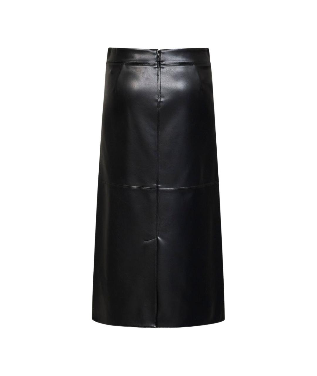 'S MAX MARA Черная шерстяная юбка миди, фото 2