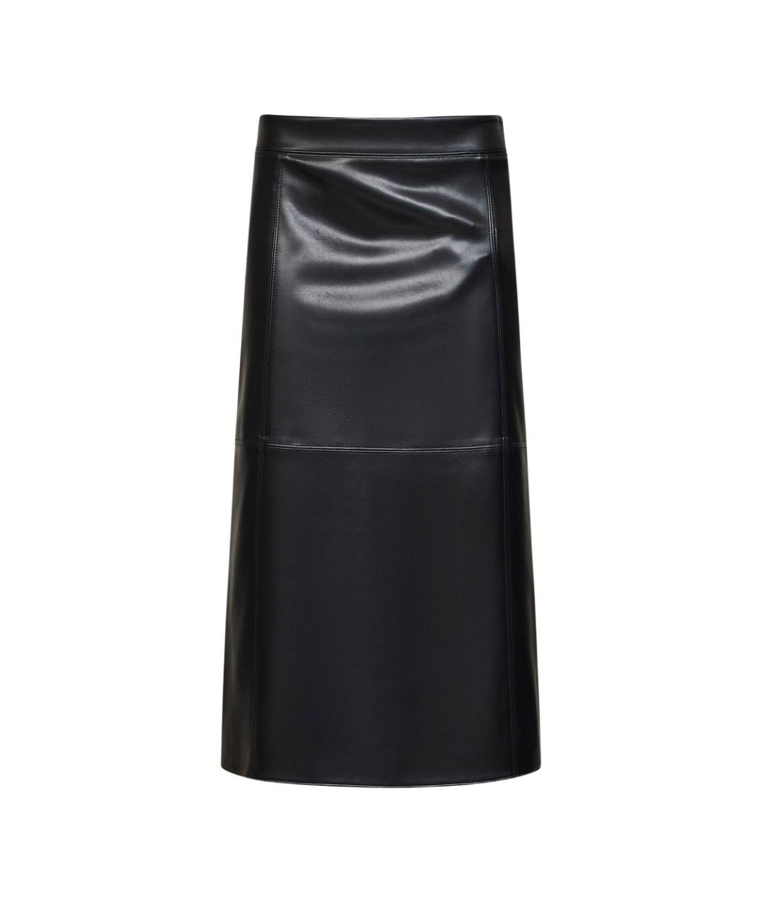 'S MAX MARA Черная шерстяная юбка миди, фото 1