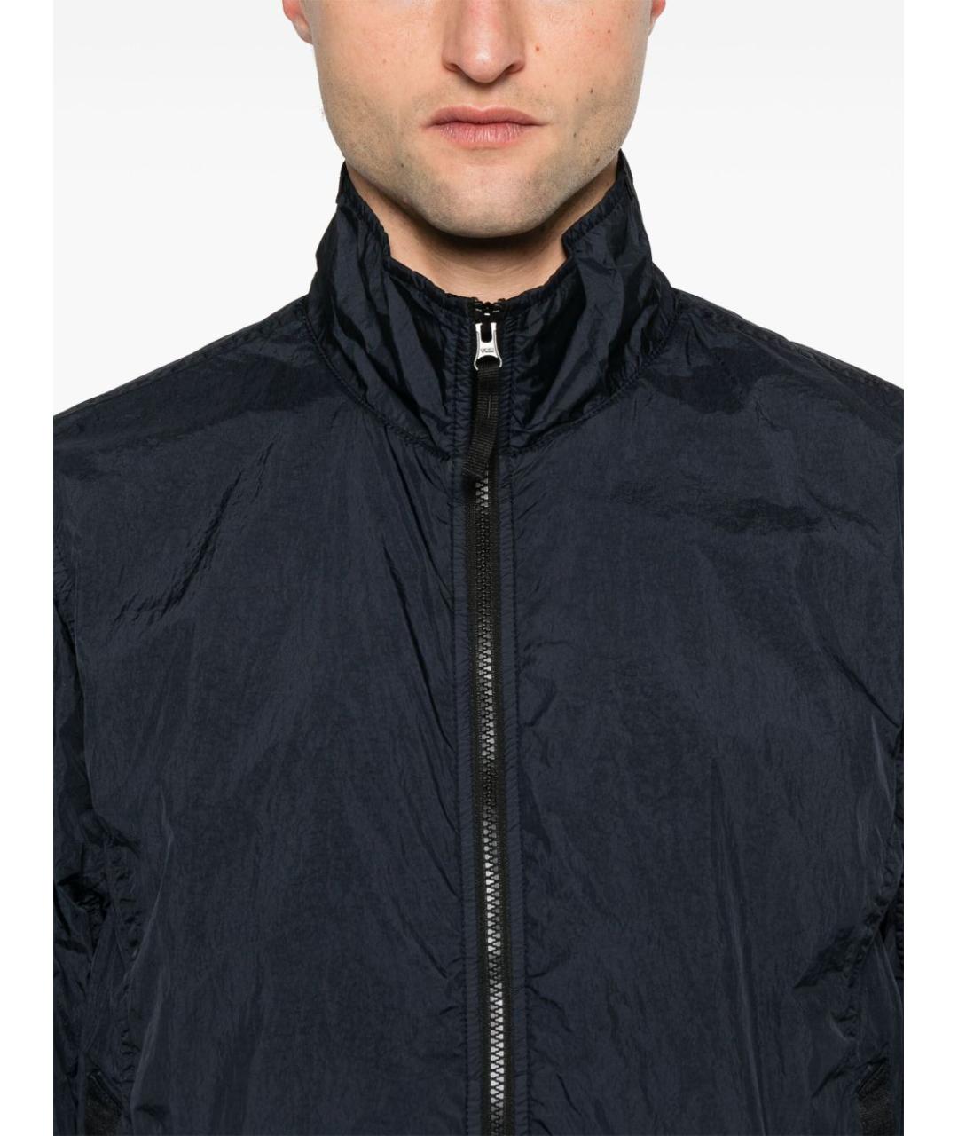 STONE ISLAND Темно-синяя полиамидовая куртка, фото 2