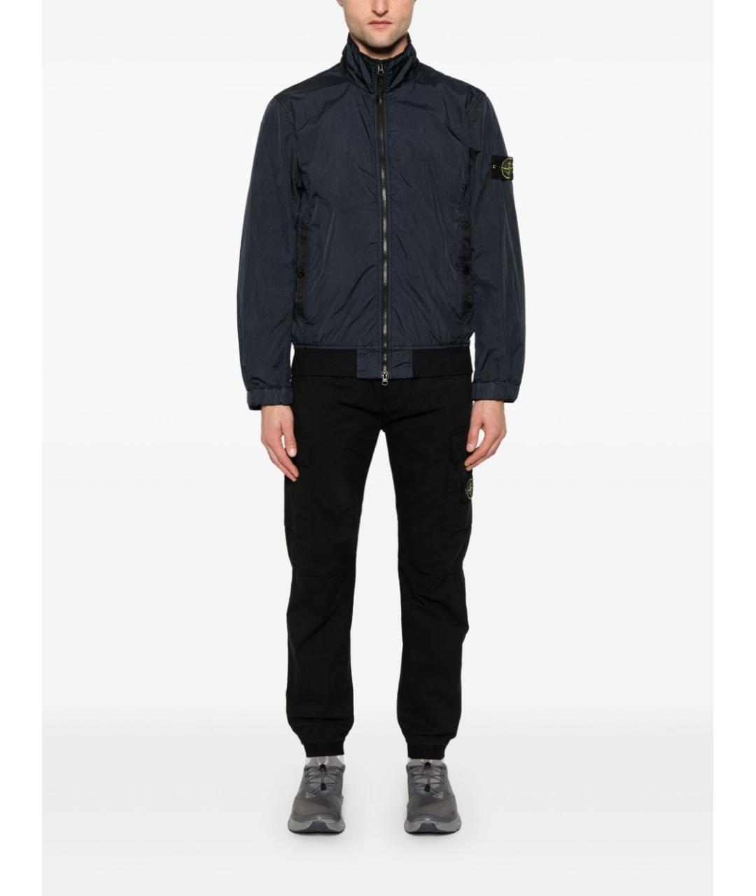 STONE ISLAND Темно-синяя полиамидовая куртка, фото 5