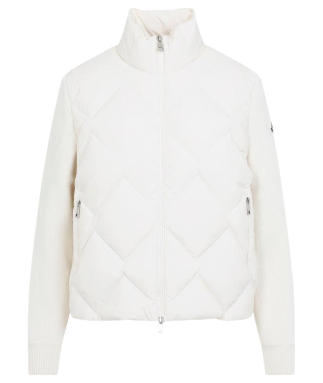 MONCLER Белый шерстяной кардиган, фото 1