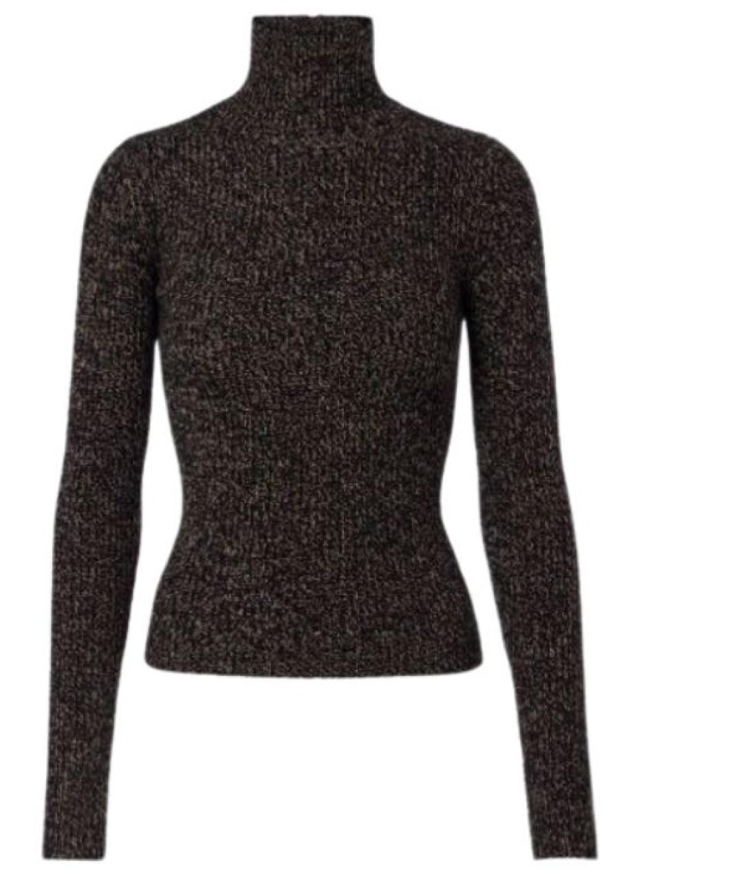 MAX MARA Коричневая шерстяная водолазка, фото 1