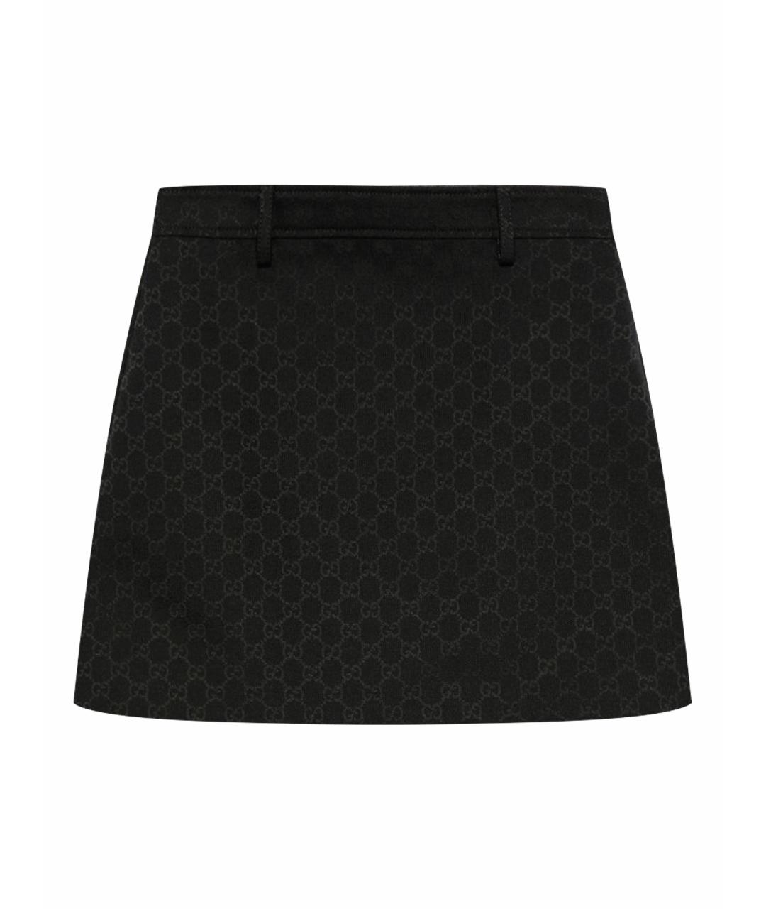 GUCCI Черная юбка мини, фото 1