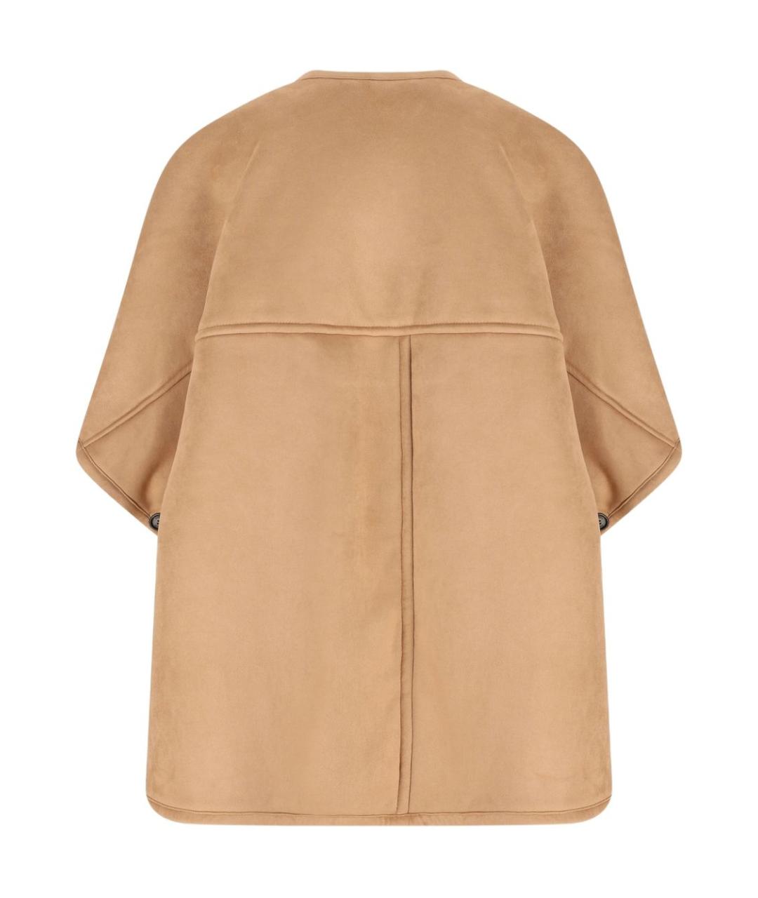 MAX MARA Бежевое шерстяное пальто, фото 4
