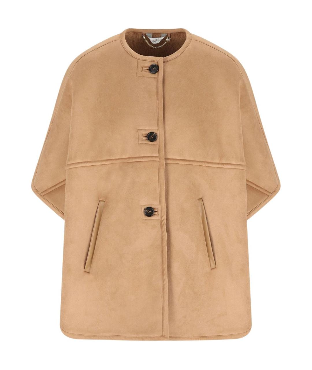 MAX MARA Бежевое шерстяное пальто, фото 1