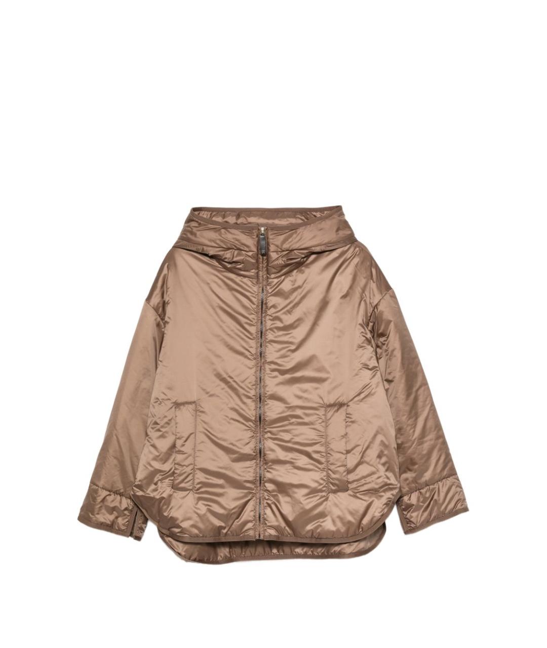 MAX MARA Бежевая полиэстеровая куртка, фото 1