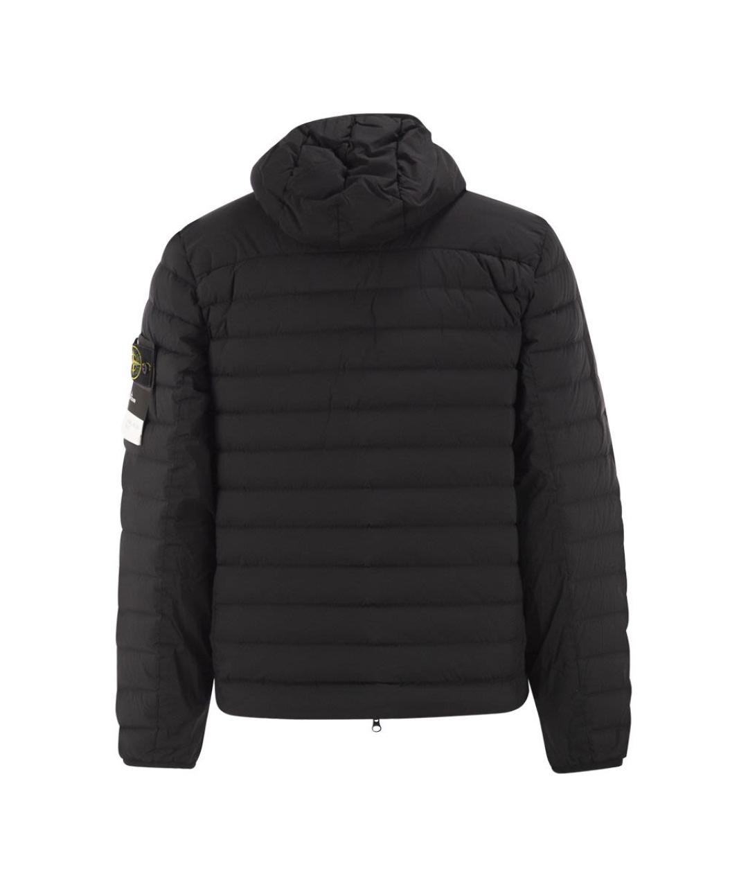STONE ISLAND Черная полиамидовая куртка, фото 2