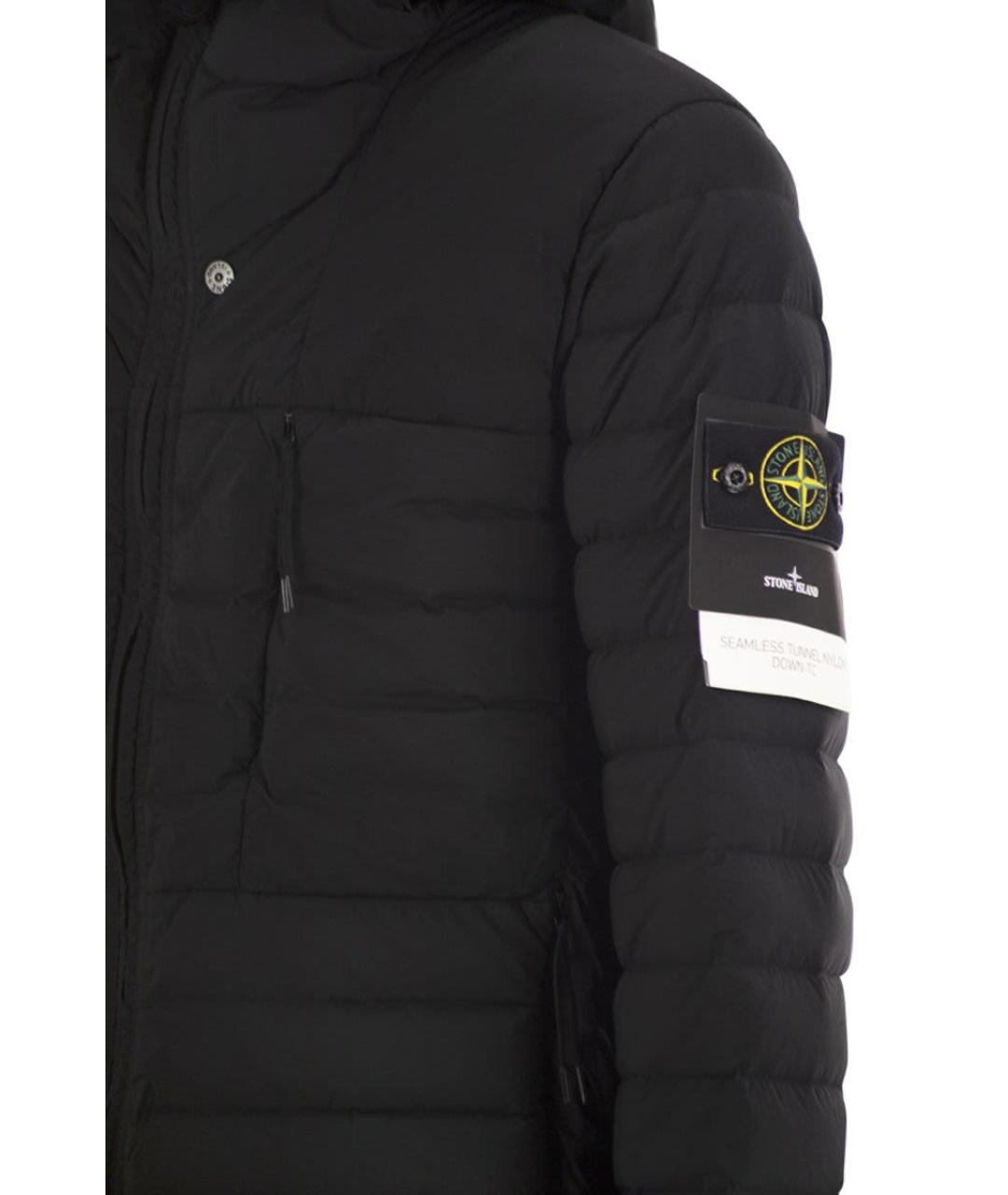 STONE ISLAND Черная полиамидовая куртка, фото 4